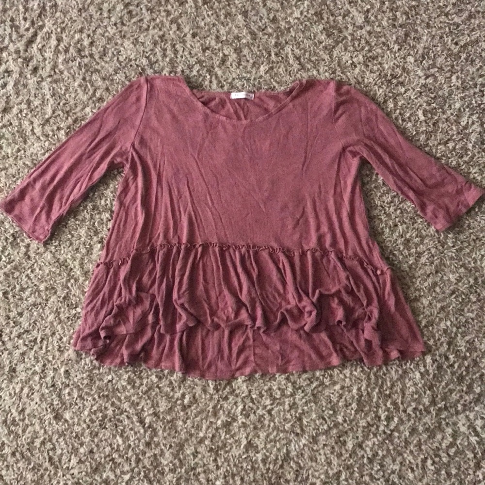 Pink flowy shirt